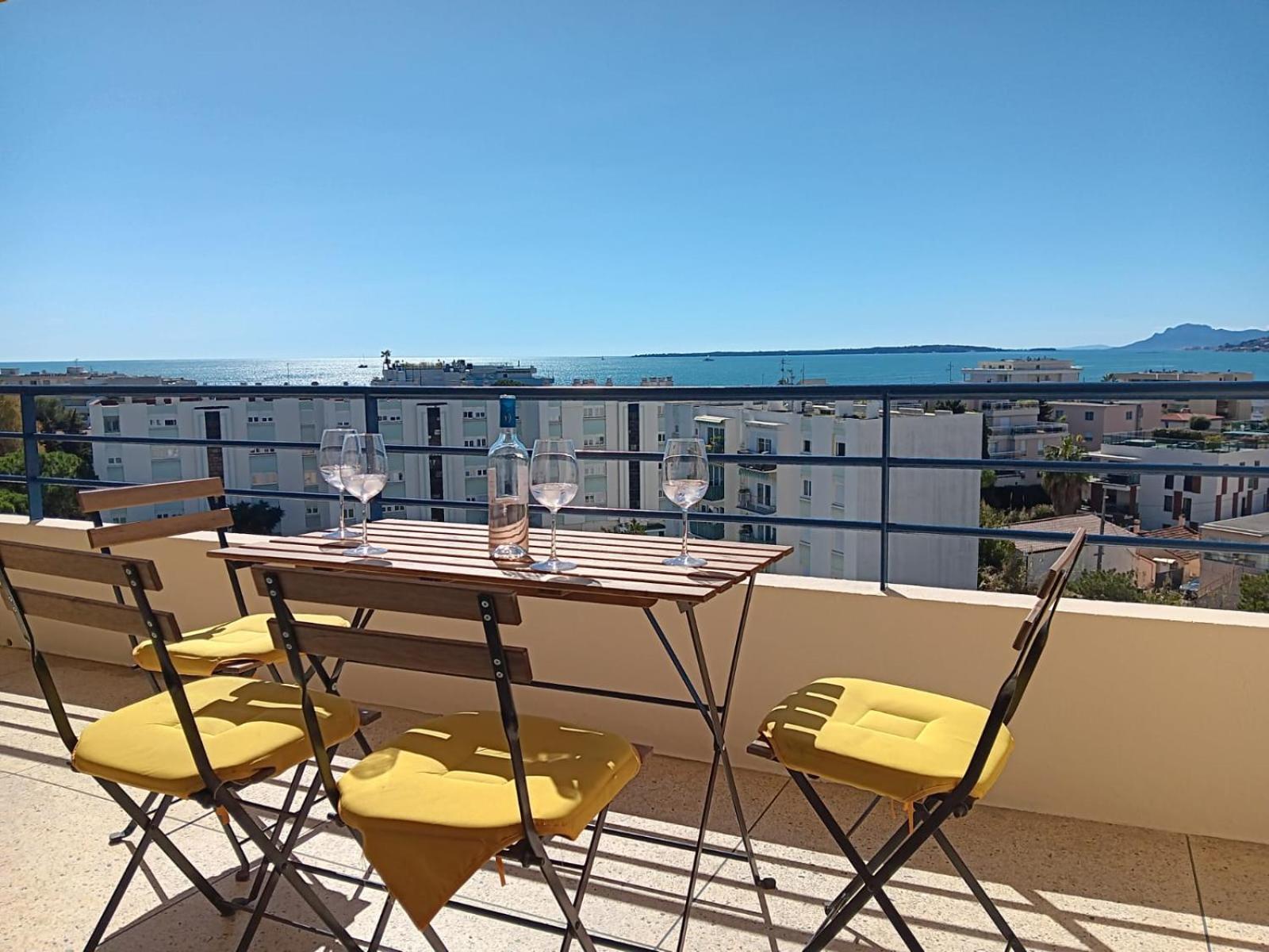 3 Pieces Vue Mer - Clim - 5 Min De La Plage A Pied Αντίμπ Εξωτερικό φωτογραφία