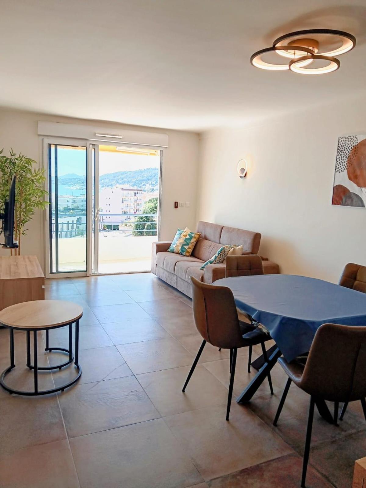 3 Pieces Vue Mer - Clim - 5 Min De La Plage A Pied Αντίμπ Εξωτερικό φωτογραφία